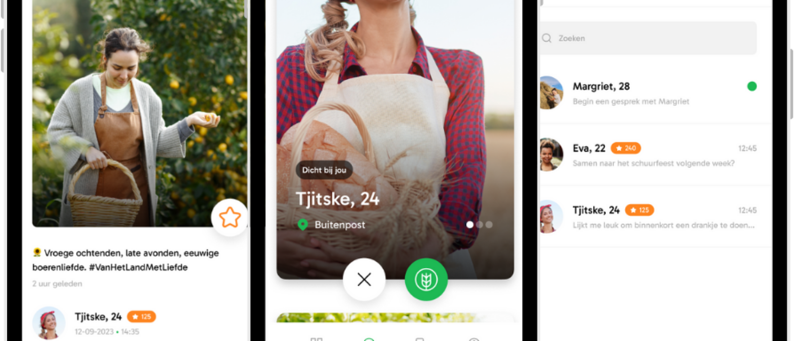 fotocollectie van agrarische dating app