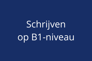 Training B1-schrijven