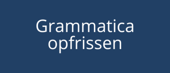 grammaticaregels opfrissen