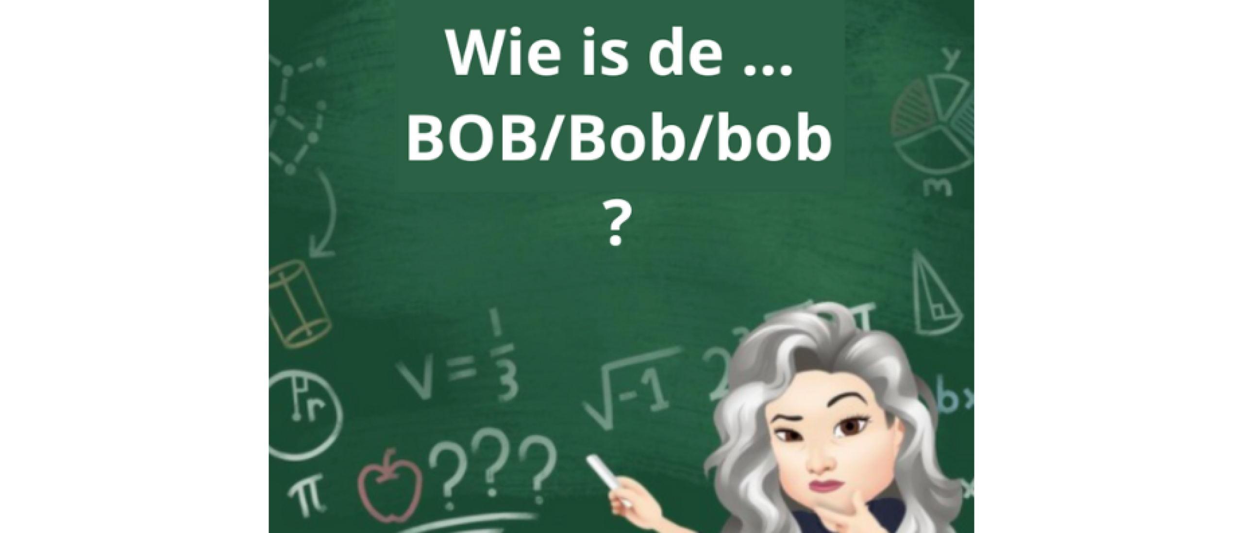 Wie is de BOB/Bob/bob?
