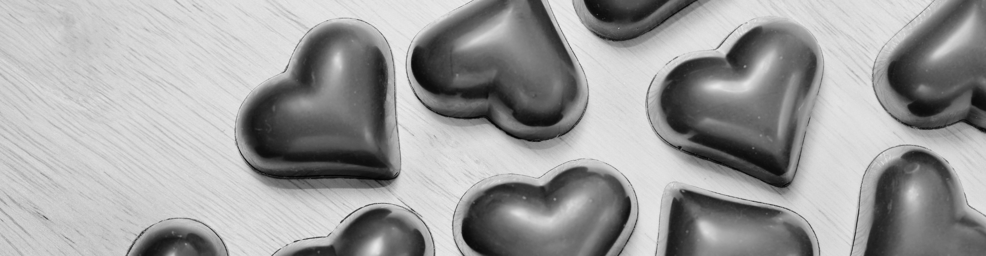 Chocolaatjes in hartvorm