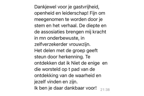 The Unfolding mooie woorden