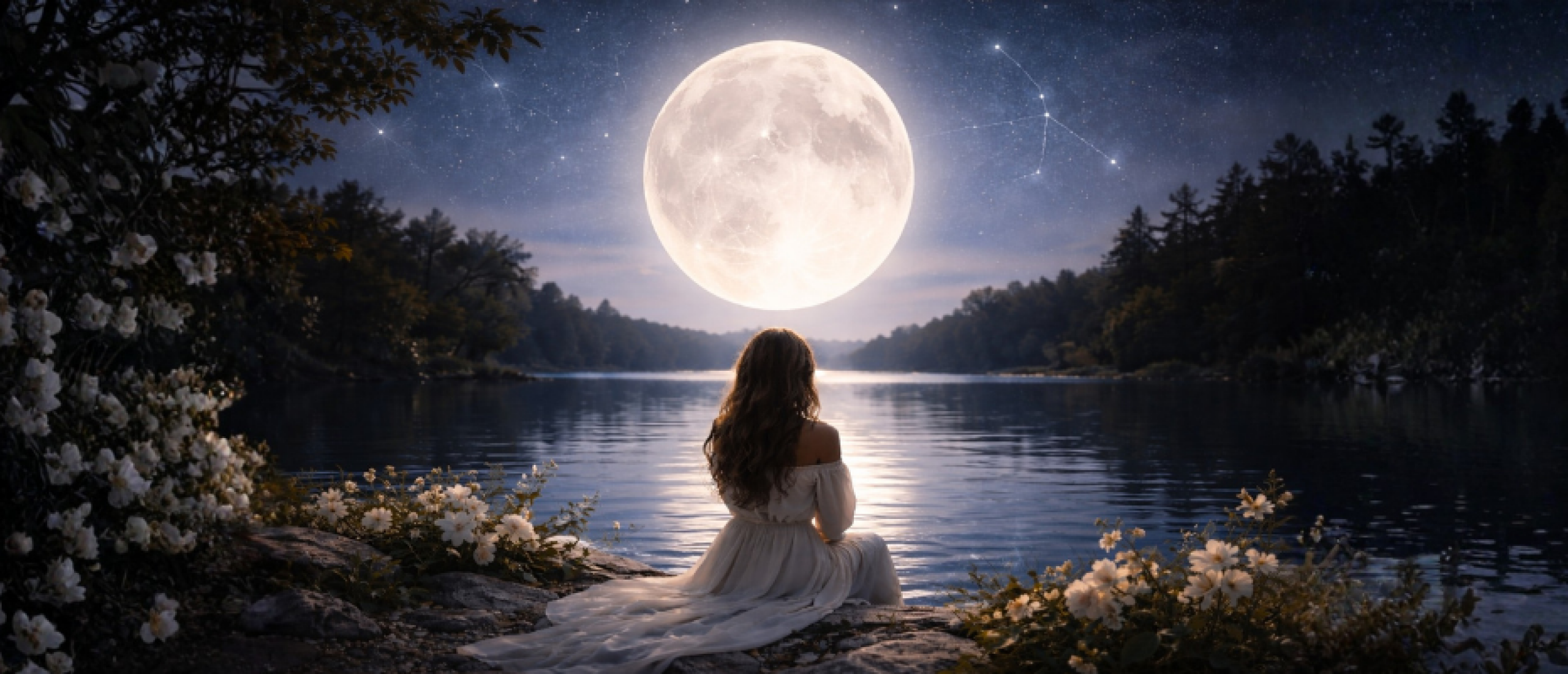 Volle maan in kreeft