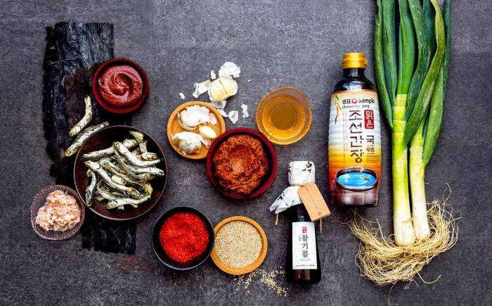 Korean key ingredients of the Korean cooking class of Amsterdam Cooking Workshops