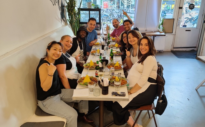 Team outing Indonesian cooking class at Amsterdam Cooking Workshops