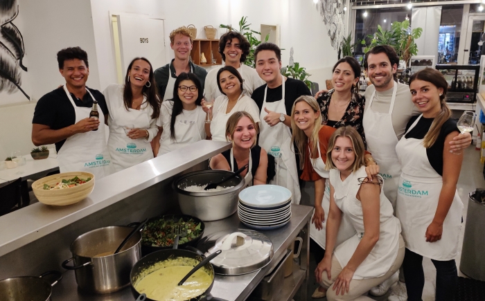 Team outing Thai cooking class at Amsterdam Cooking Workshops
