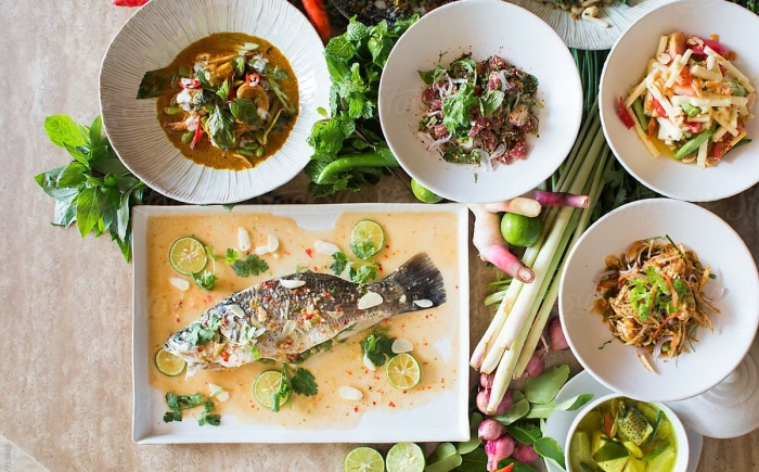 Thai dishes of the Thai cooking class of Amsterdam Cooking Workshops