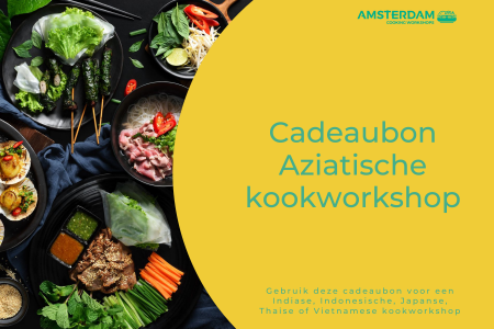 Cadeaubon Aziatische kookworkshop van Amsterdam Cooking Workshops