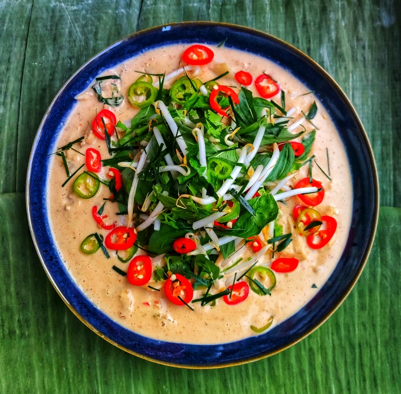 Geng Phed Gai Thaise rode curry met kip uit de Thaise kookworkshop van Amsterdam Cooking Workshops