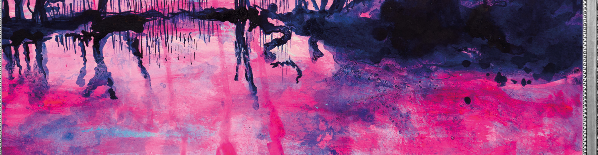 landschap in roze