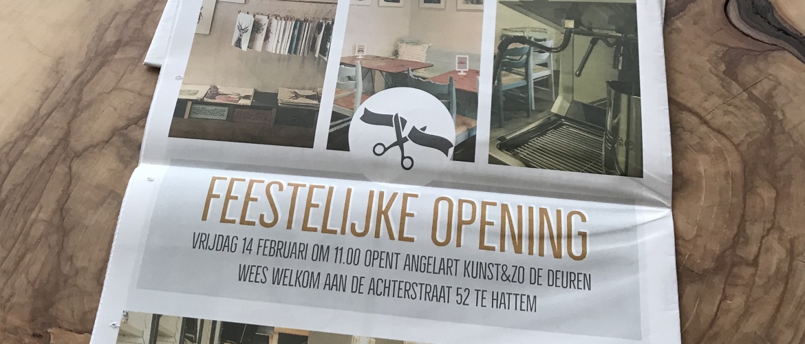 In de Hattemer krant Opening Angelart Kunst&Zo