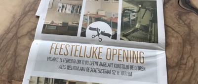 In de Hattemer krant Opening Angelart Kunst&Zo
