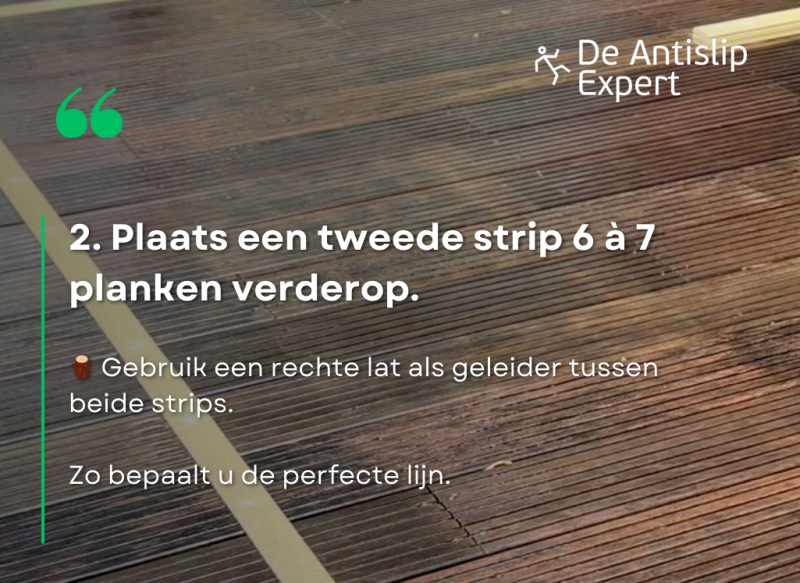 Antislip looppad maken door de Antislip Expert - stap 2