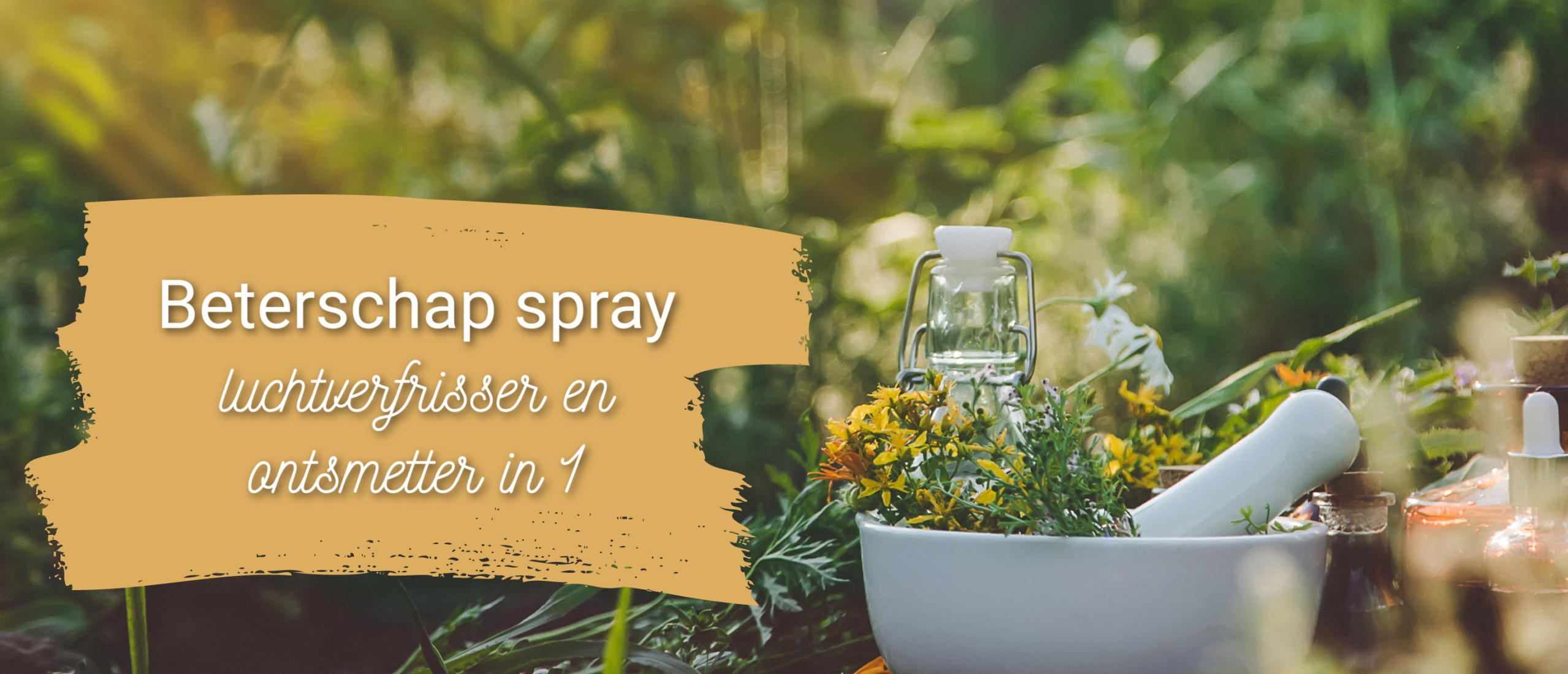 Beterschap spray, 2 in 1 luchtverfrisser en ontsmettingsmiddel.