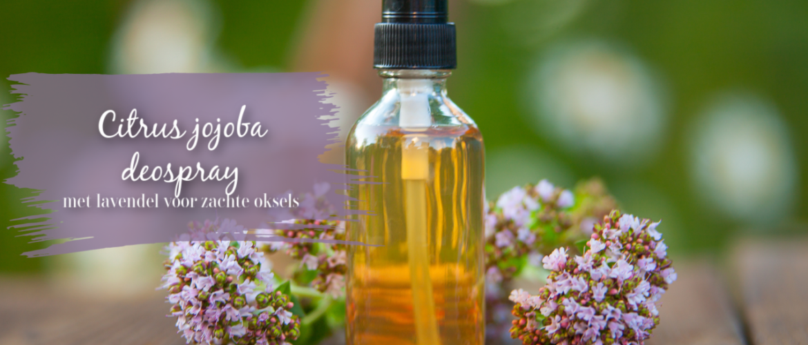 Citrus jojoba deospray, voor een fris gevoel en zachte oksels