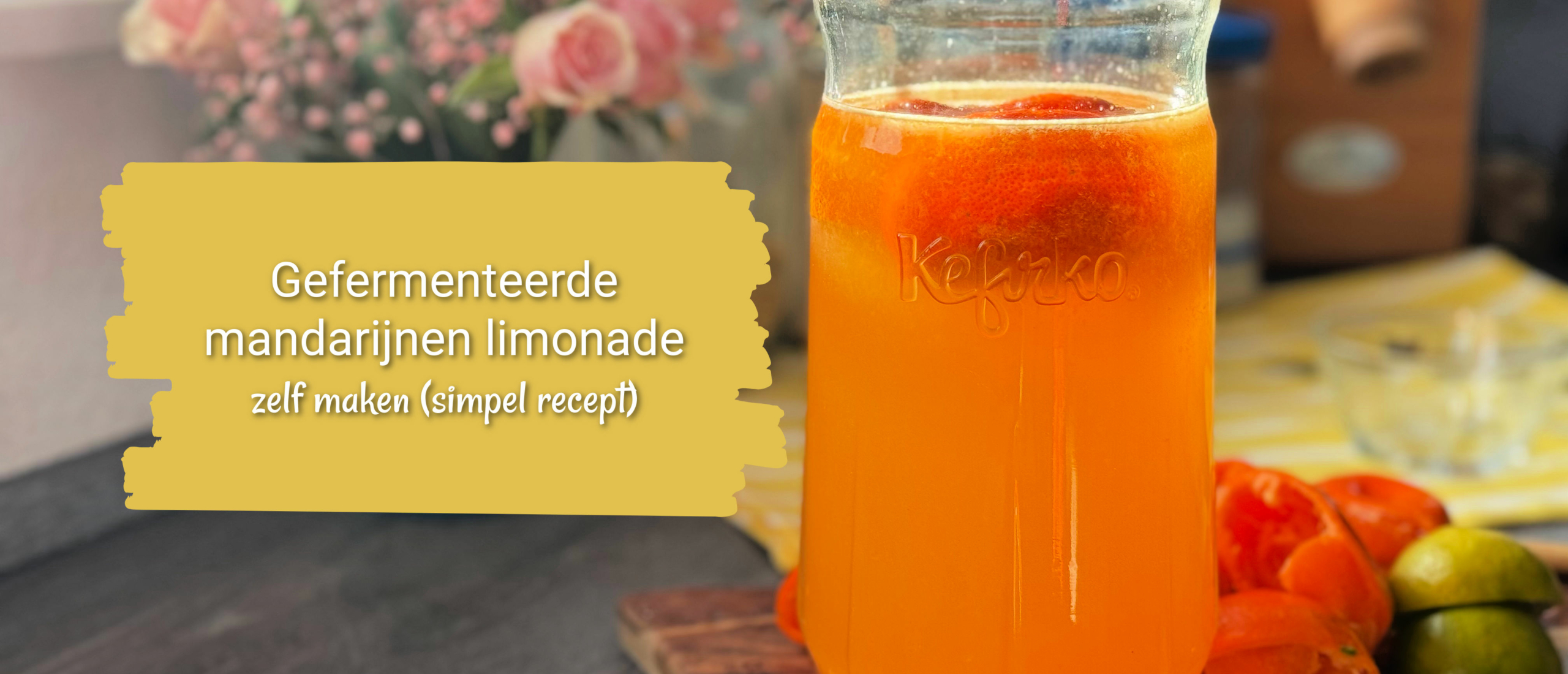 gefermenteerde mandarijnen limonade
