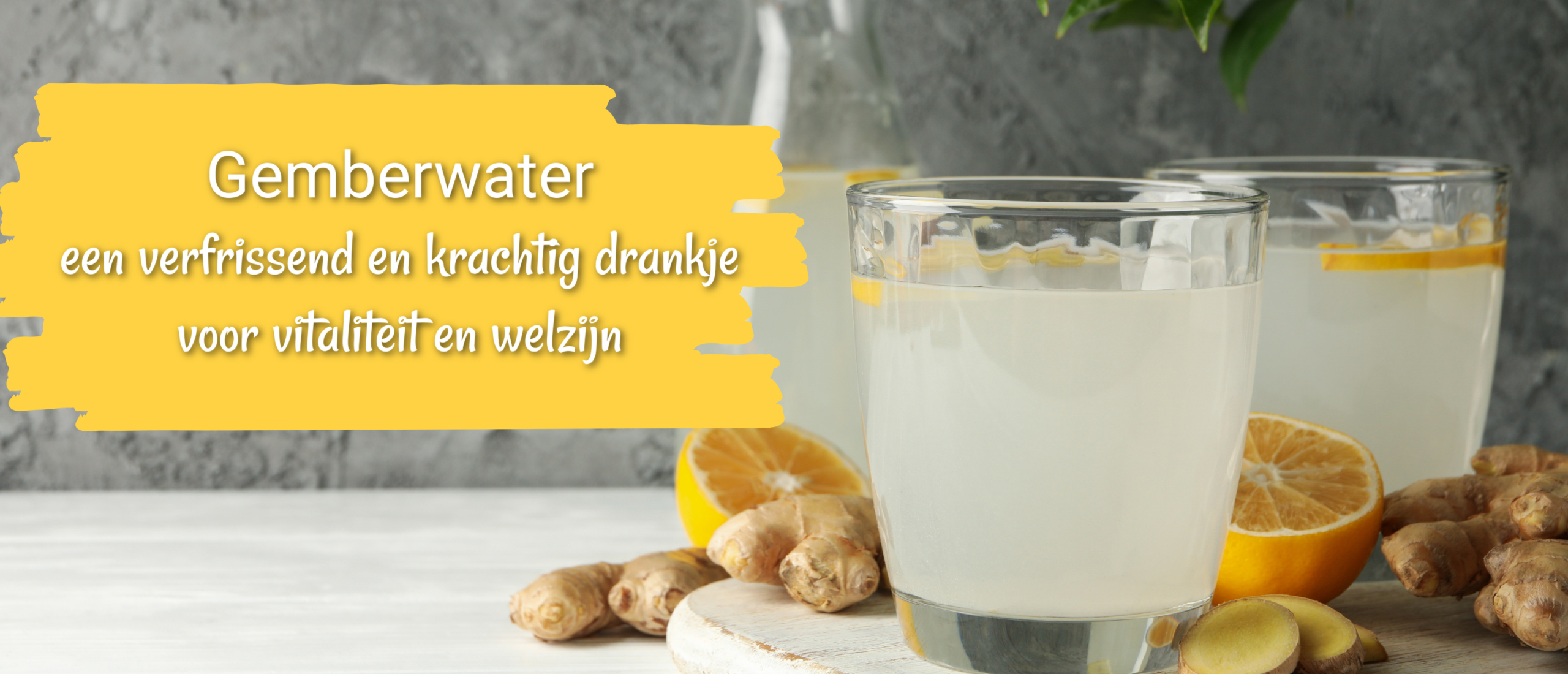 Gemberwater, verfrissend en krachtig voor je vitaliteit.