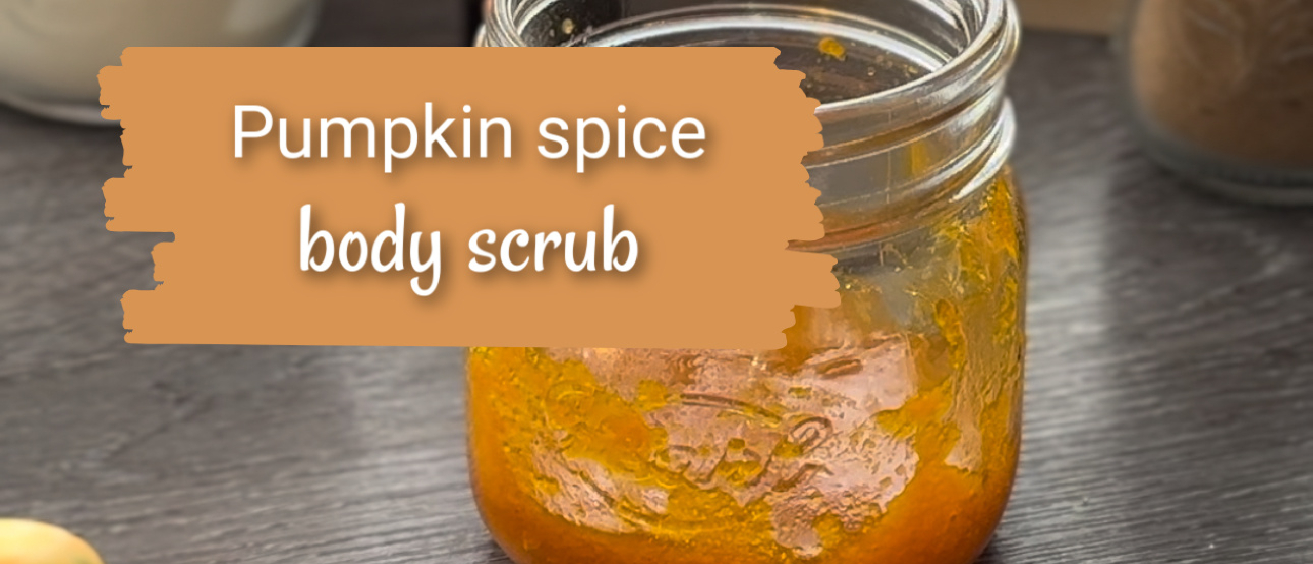 Pumpkin spice body scrub