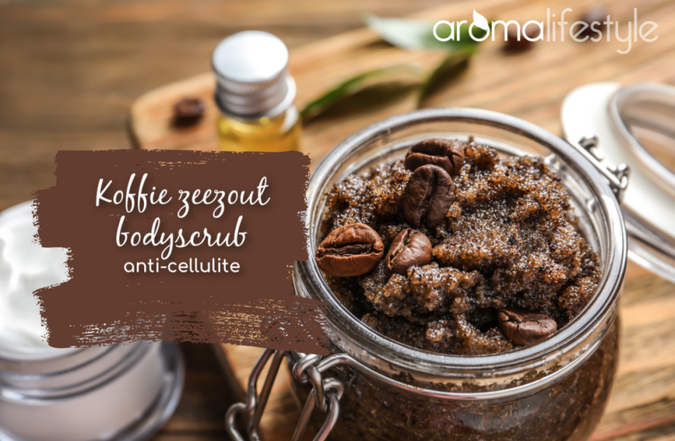 Koffie zeezout bodyscrub, voor een gladde en zachte huid