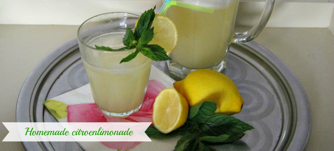 Homemade citroenlimonade, gezond en verfrissend!