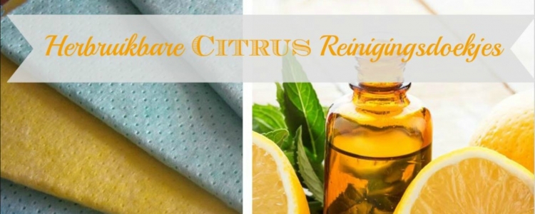 Citrus reinigingsdoekjes, herbruikbaar en desinfecterend