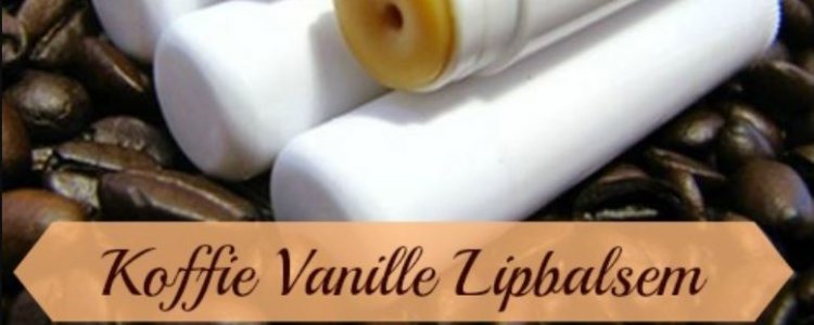 Koffie vanille lipbalsem, met de smaak van vanille latte
