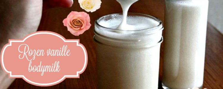 Rozen vanille bodymilk,  snel intrekkend en verzorgend