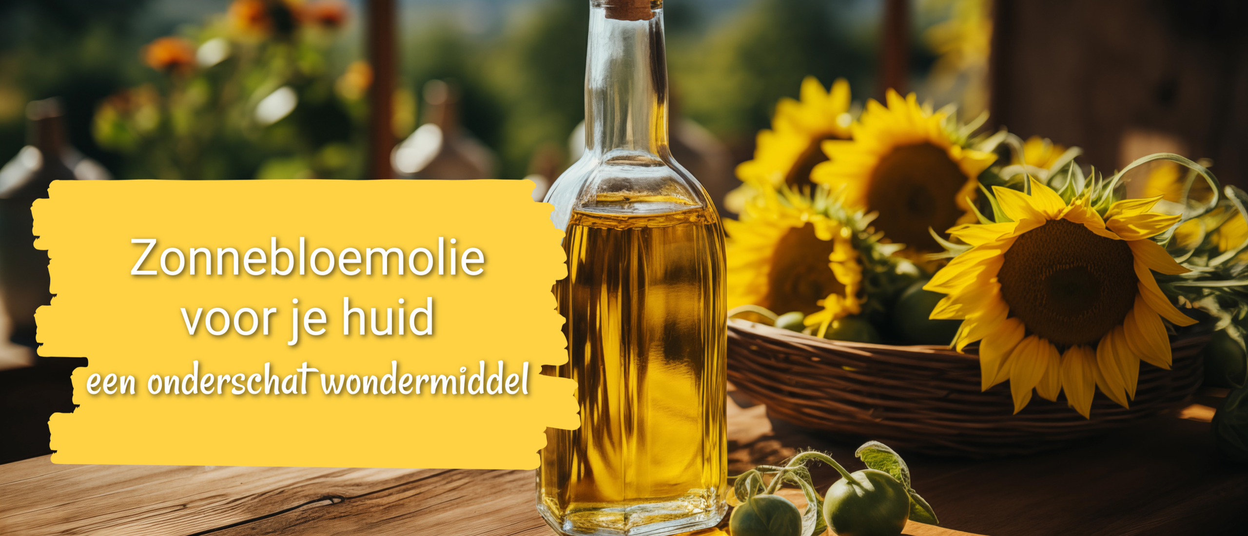 zonnebloemolie voor je huid