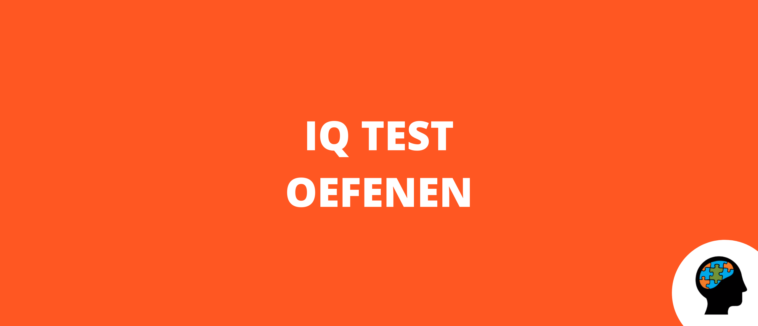IQ test oefenen
