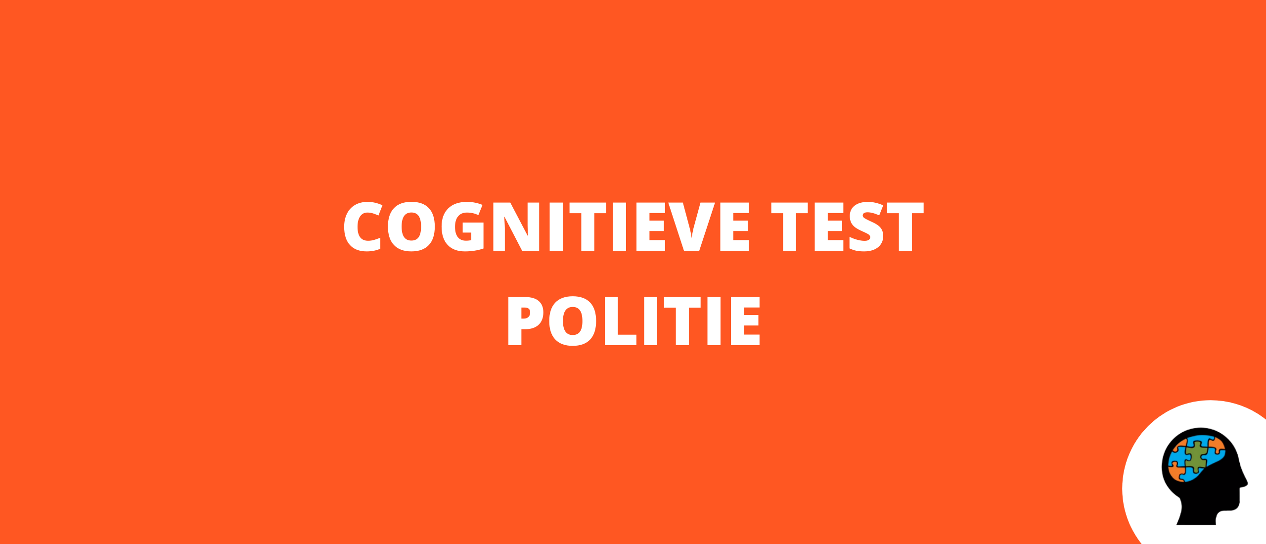 Cognitieve test politie