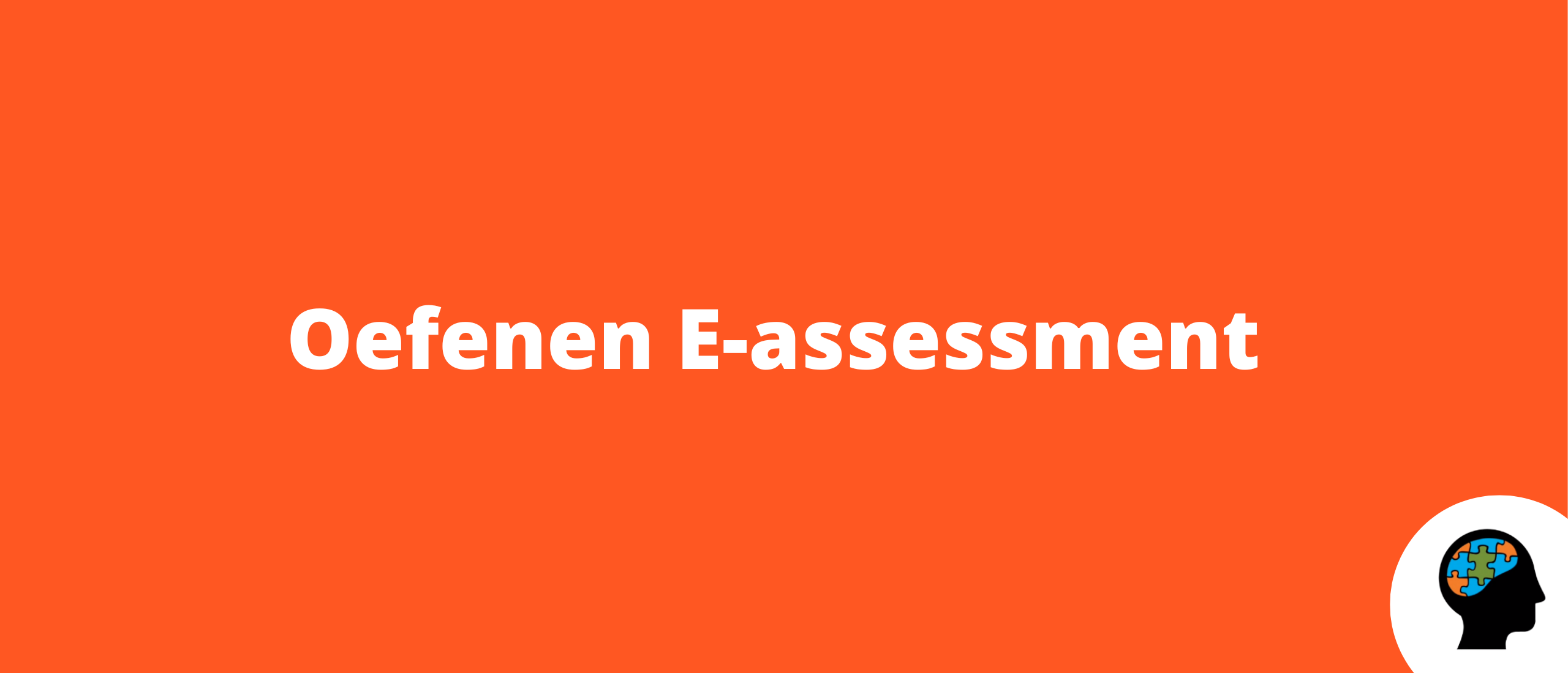 oefenen E-assessment