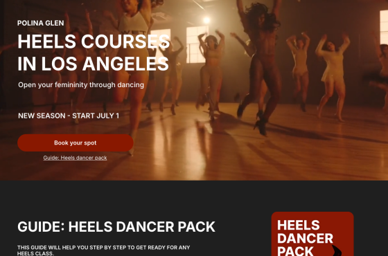 Dance platform with courses - Polina Glen