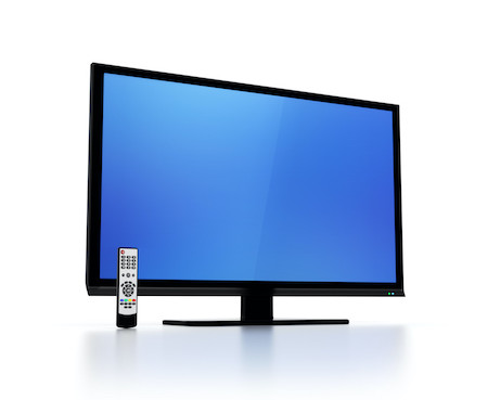 Smart TV with remote control