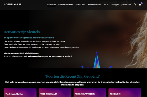 Het videoplatform Cosmic.Care is gebouwd met AudiencePlayer