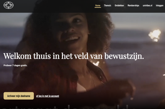 Univibes is gebouwd met AudiencePlayer