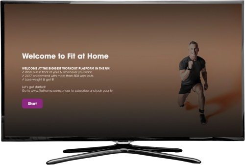 Fit at Home smart tv app met AudiencePlayer