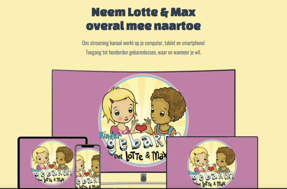 Lotte en Max is gebouwd met AudiencePlayer