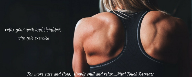 This exercise helps you release tension from your neck and shoulders