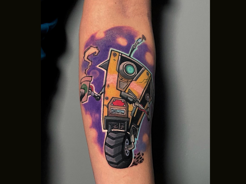 tattoo van claptrap borderlands video game