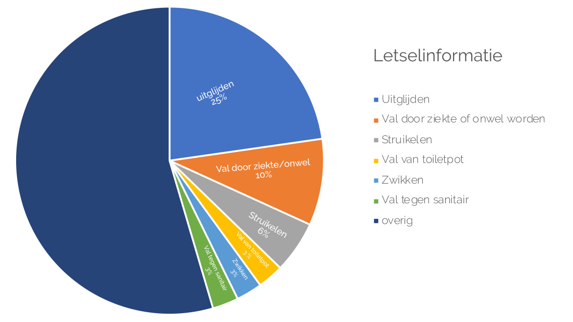 Letselinformatie na valpartij sanitaire ruimte Letselinformatie na valpartij sanitaire ruimte