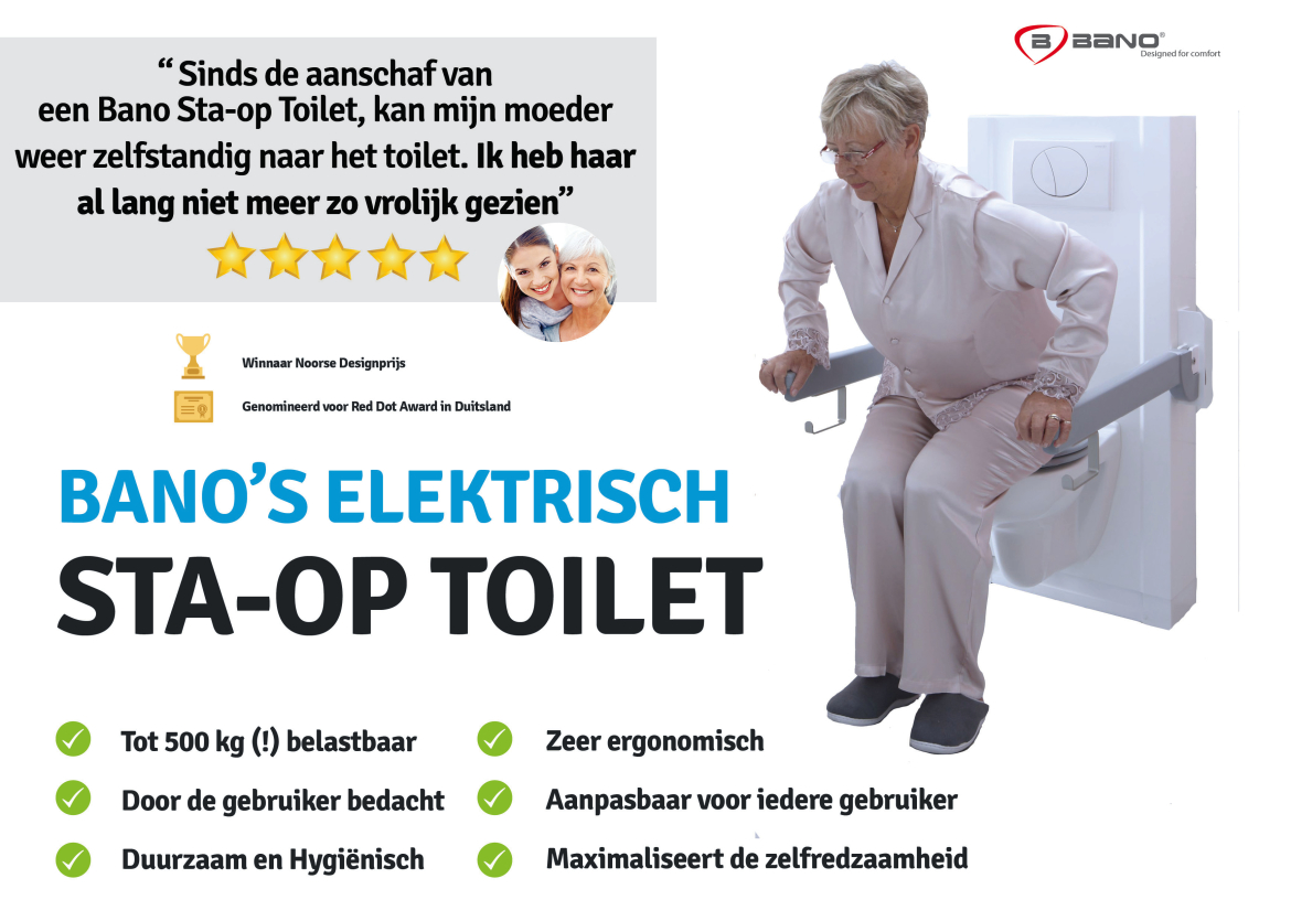 Opstatoilet van Bano Benelux Opstatoilet van Bano Benelux