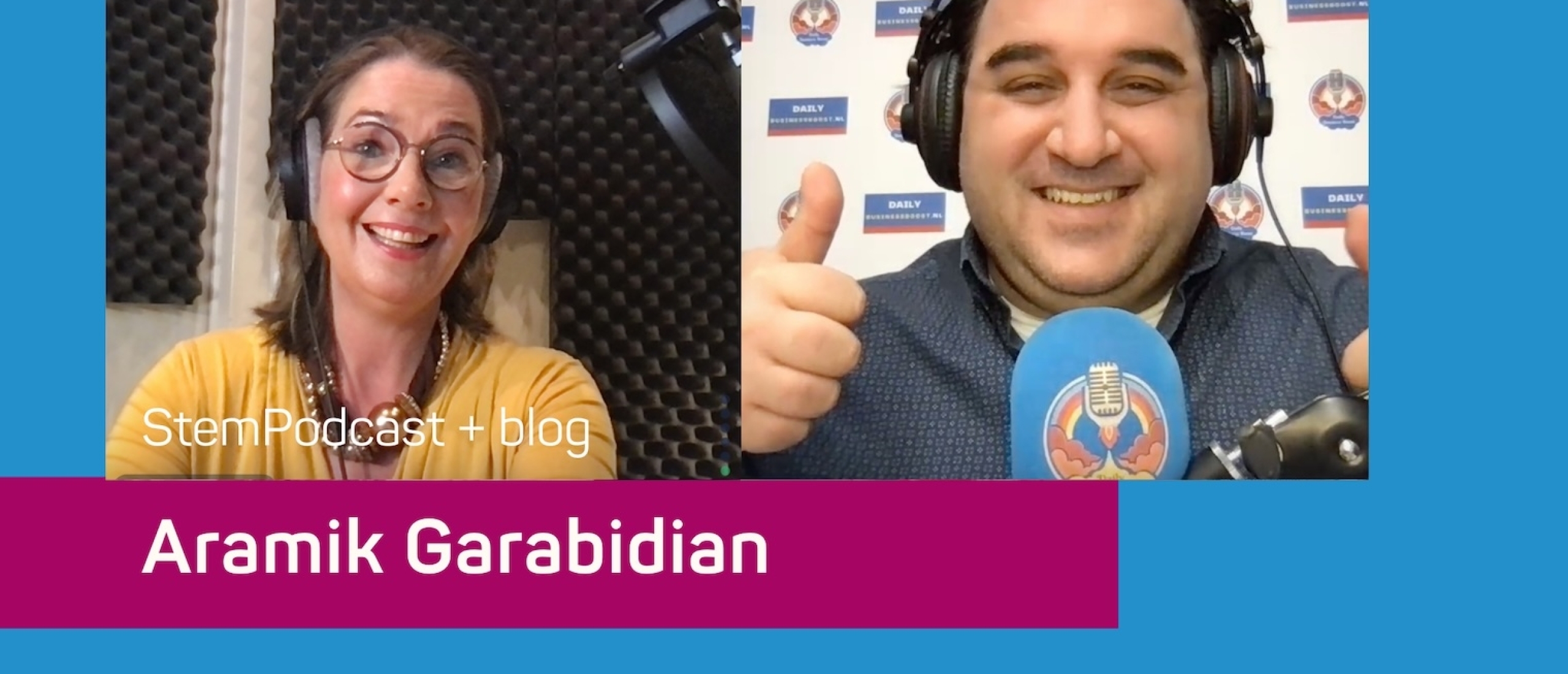 LinkedIn-expert Aramik Garabidian in de StemPodcast: ‘Ik vond podcasten boring: geen publiek of interactie. Ik hou van live’