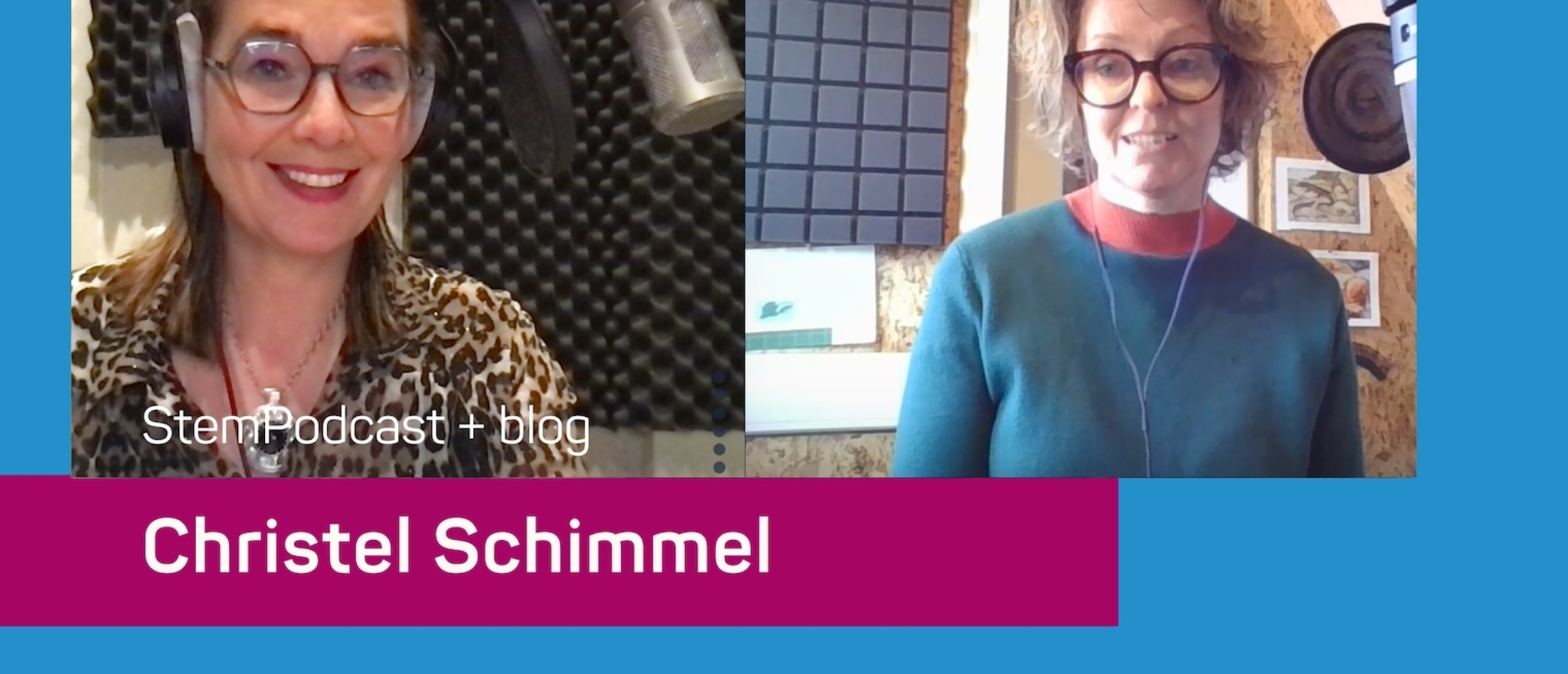 Luisterboekenspecialist en voice-over Christel Schimmel in de StemPodcast: ‘Elke ‘n’ uitspreken. Dat vind ik echt knijterlelijk’