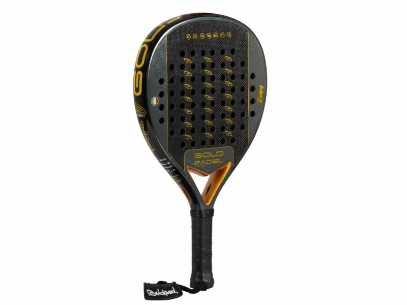 Quicksand Goldpadel 2026 3K Padelracket dia Quicksand Goldpadel 2026 3K Padelracket preventie padelarm / tennisarm / tennis elleboog
