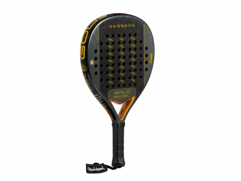 Quicksand Goldpadel 2026 3K Padelracket dia Quicksand Goldpadel 2026 3K Padelracket preventie padelarm / tennisarm / tennis elleboog