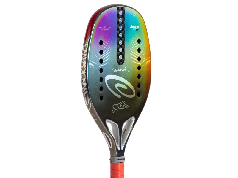 Quicksand Beachtennisracket No Look Black 2026 Quicksand de blesure specialist.