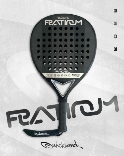 Quicksand Platanium 18K Padelracket perfect ba;lans tussen power en demping voor preventie padelarm / tennisarm / tennis elleboog