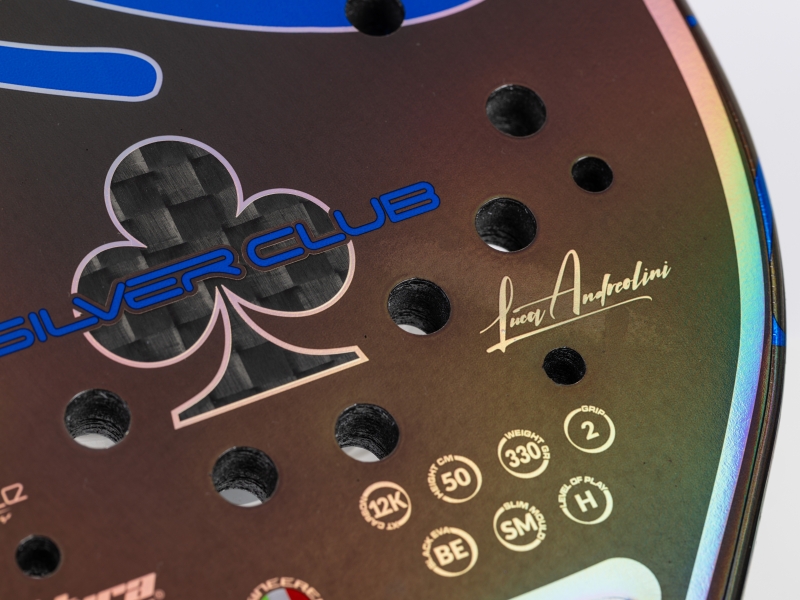 Quicksand Silverclub 2026 Luca Andreolini beachtennisracket in luxe doos
