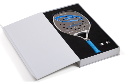 Quicksand Silverclub 2026 Luca Andreolini beachtennisracket in luxe doos