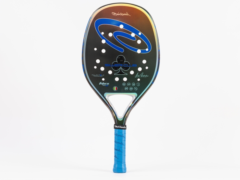 Quicksand Silverclub 2026 Luca Andreolini beachtennisracket met futura demping